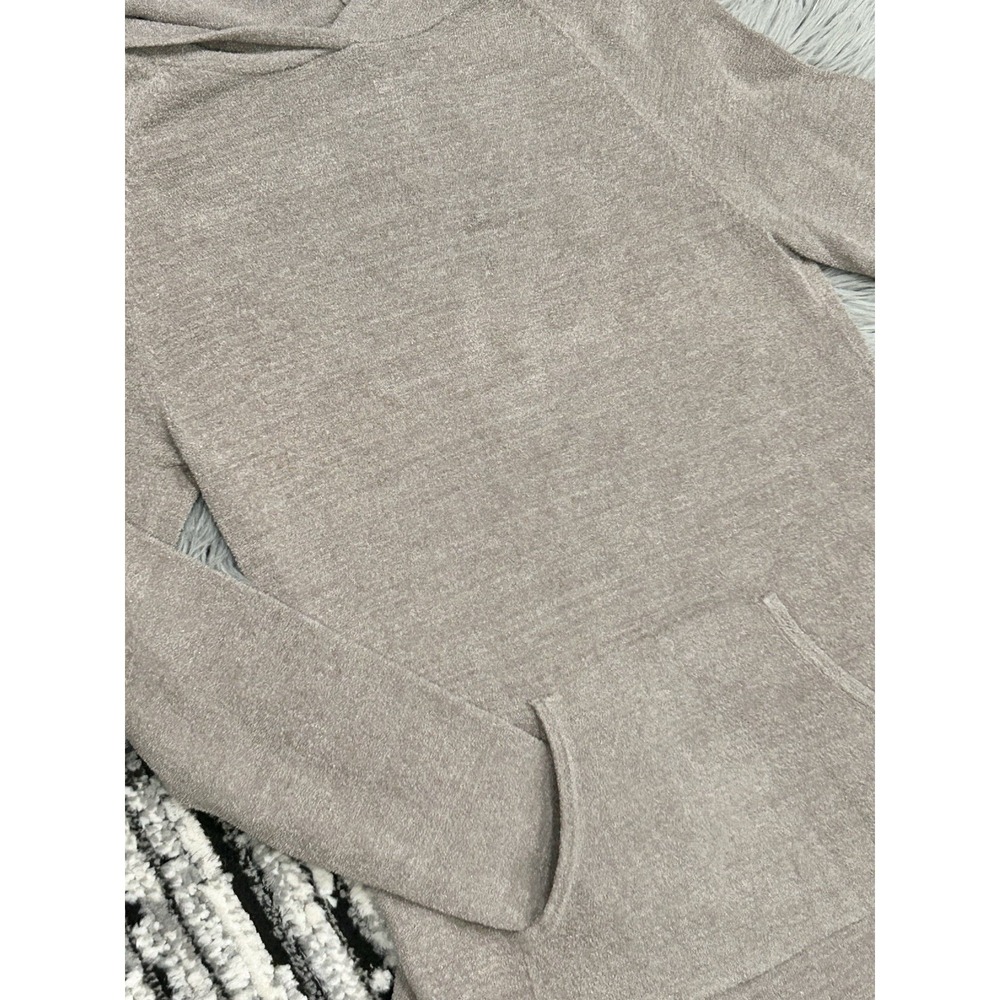 Barefoot Dreams Cozy Chic Pullover Ultra Lite Hoodie Light Cocoa Long Sleeves XS - Picture 4 of 6